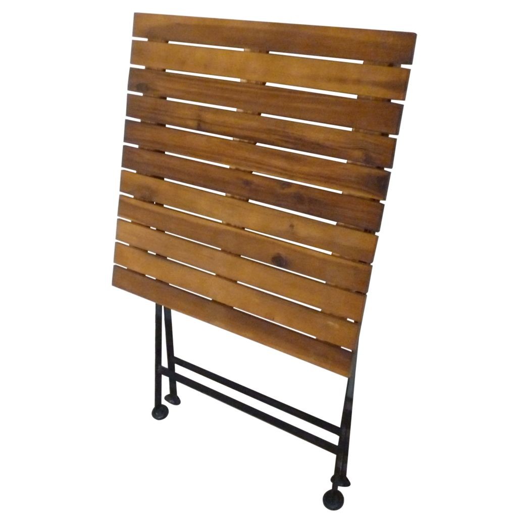 3 Piece Folding Bistro Set Solid Acacia Wood